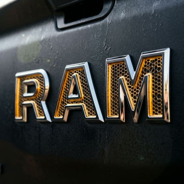 Custom Engraved RAM CNC-Engraved Tailgate Badge - Premium Hand-Etched Automotive Art