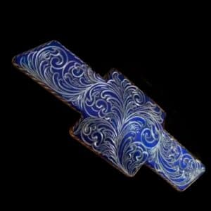 Premium Custom Engraved Blue front Engraved Chevy - Hand-Etched Automotive Art by Engraving Nation