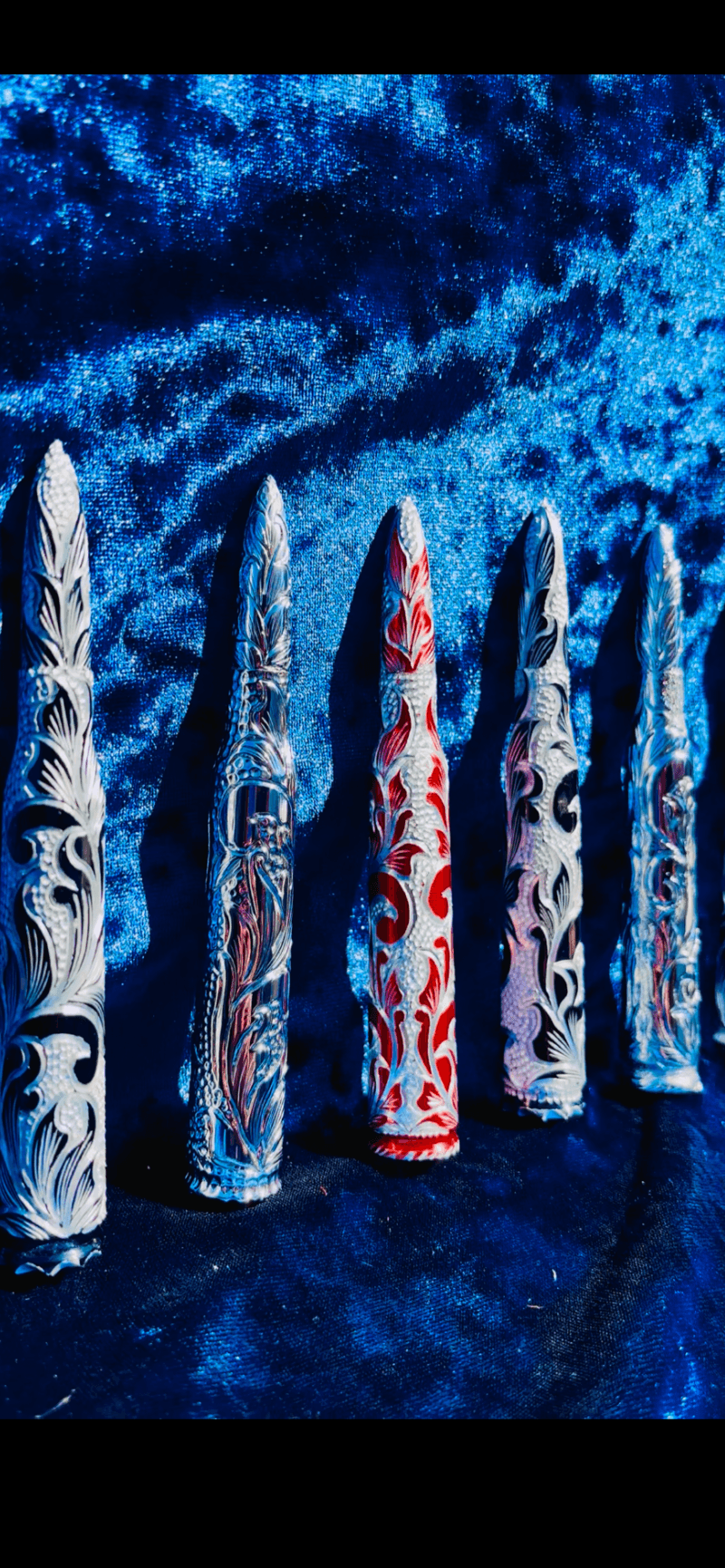 Custom Engraved Bullets Antenna - Premium Hand-Etched Automotive Art