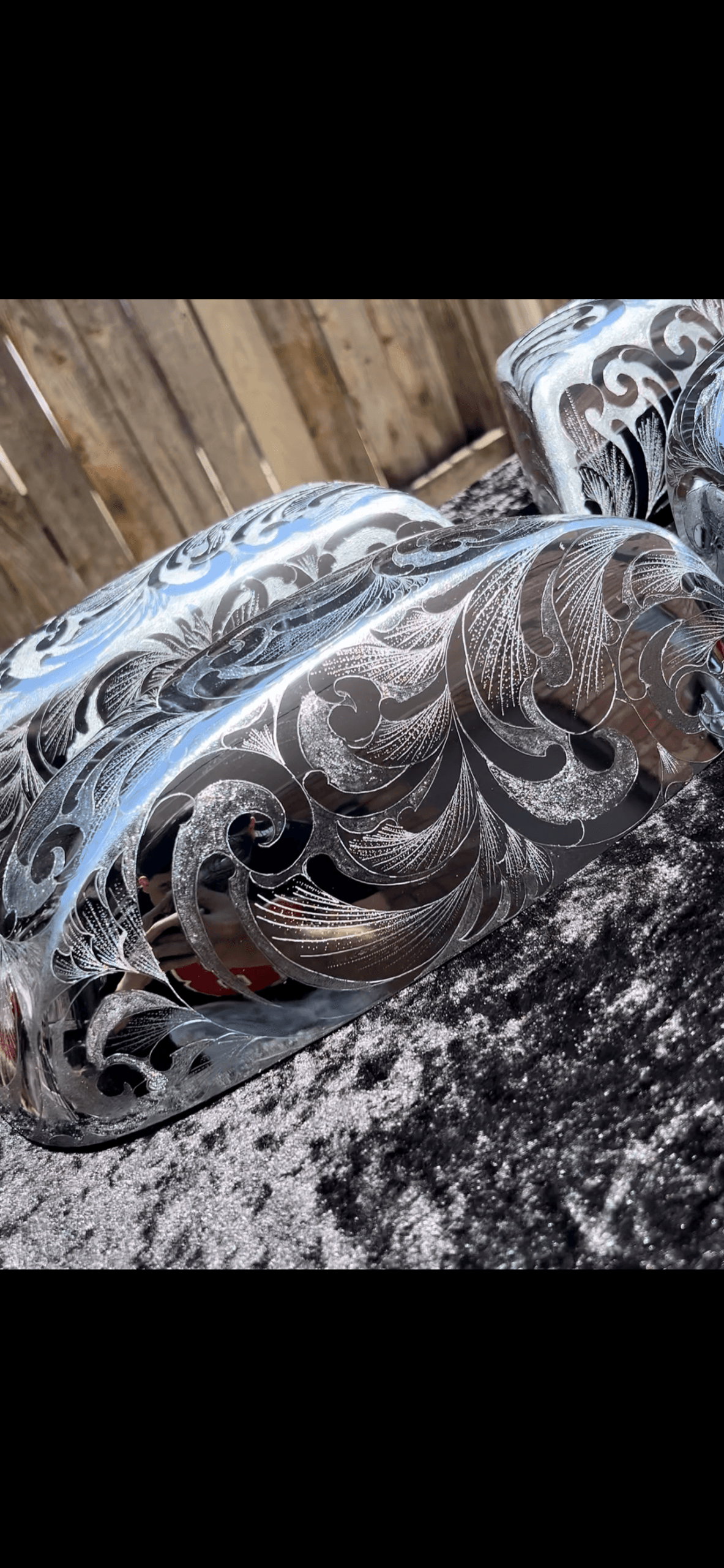 Premium Custom Engraved 2 pcs Mirror cap Hand made engraved 07-13/14-18 - Hand-Etched Automotive Art by Engraving Nation