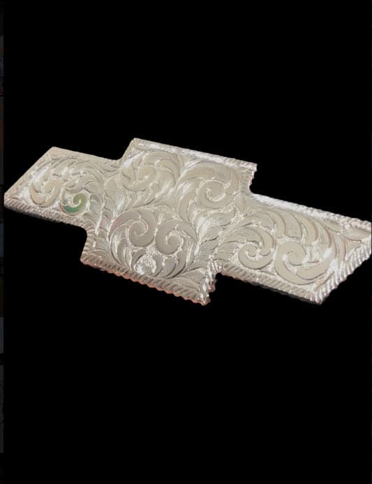 Premium Custom Engraved Chevy emblem fully engraved - Hand-Etched Automotive Art by Engraving Nation